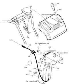 Remote Control Diagram and Parts List for 1695373-6271200X43 2007 Briggs and Stratton Snow Blower